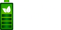 White version of Hybrid Battery Service logo for website footer