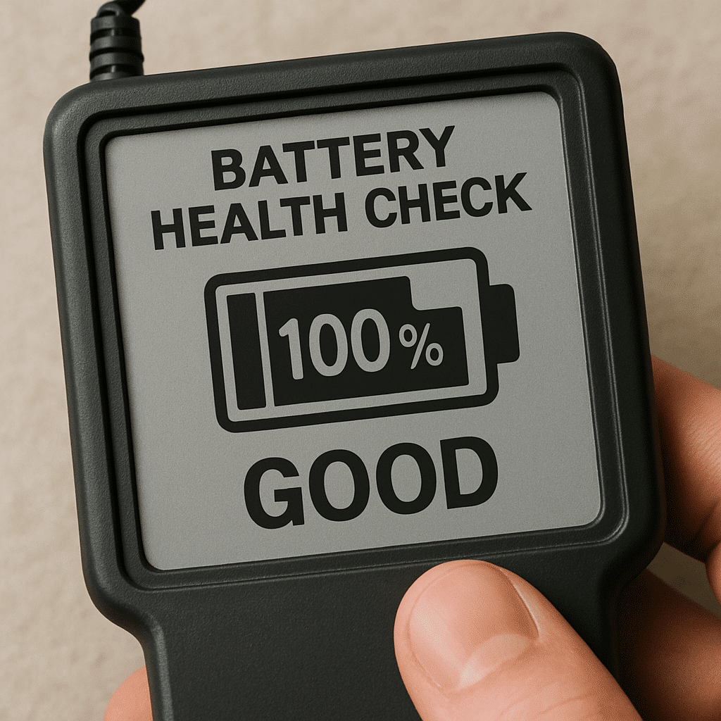 Checking the health of a hybrid battery using diagnostic tools