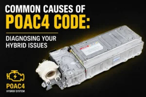 Toyota Prius Gen 3 hybrid battery used to illustrate the common causes of the P0AC4 hybrid system diagnostic trouble code.