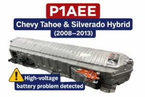 P1AEE code Chevy Tahoe Hybrid battery problem high voltage battery Silverado Hybrid 2008 2013