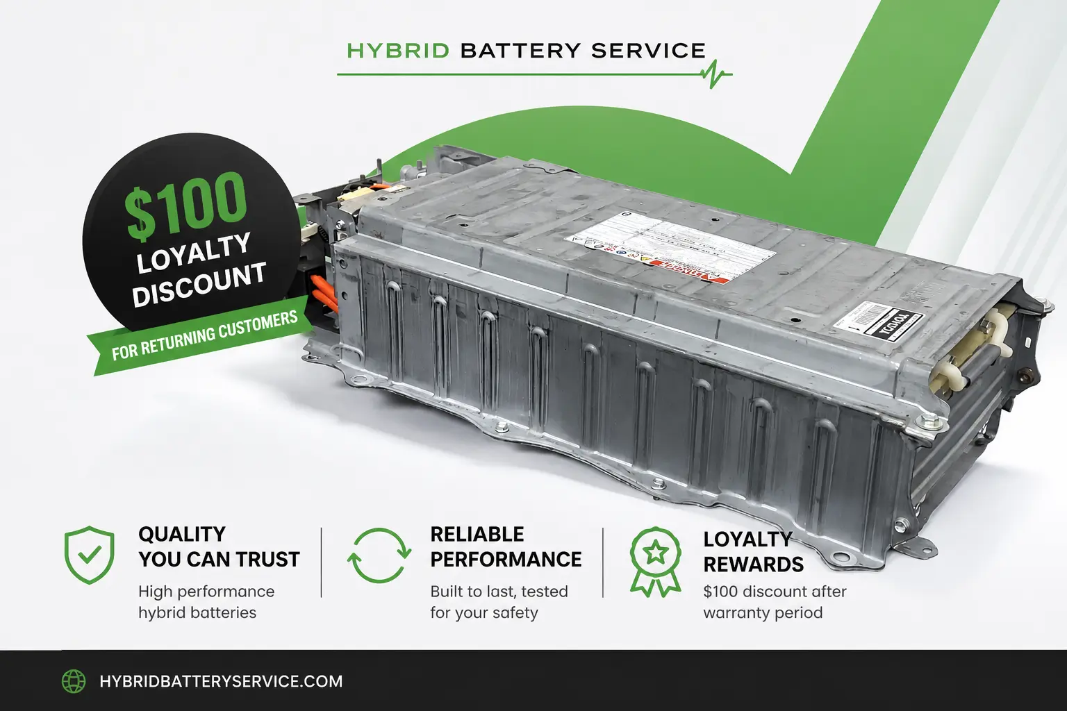 $100 Battery Loyalty Program | Hybrid Battery Service